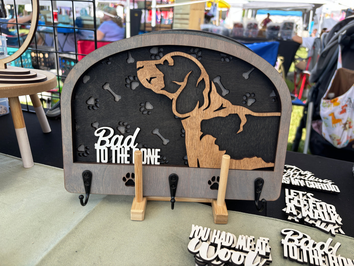 Dog Leash Holder, Choose From 50 Breeds, Personalization Available