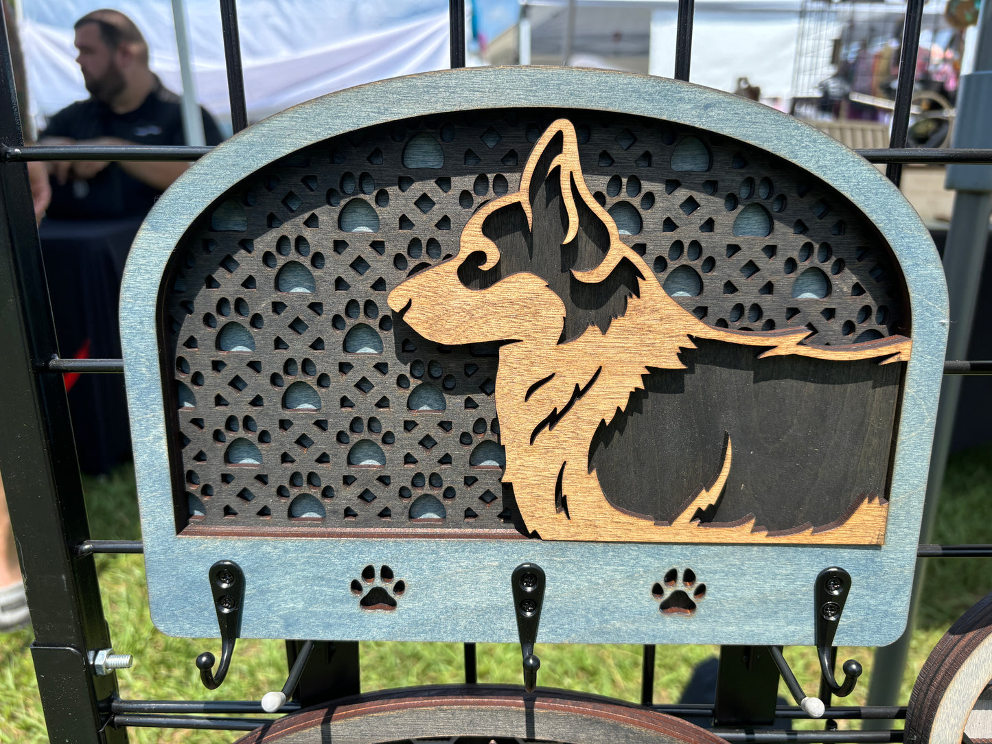 Dog Leash Holder, Choose From 50 Breeds, Personalization Available