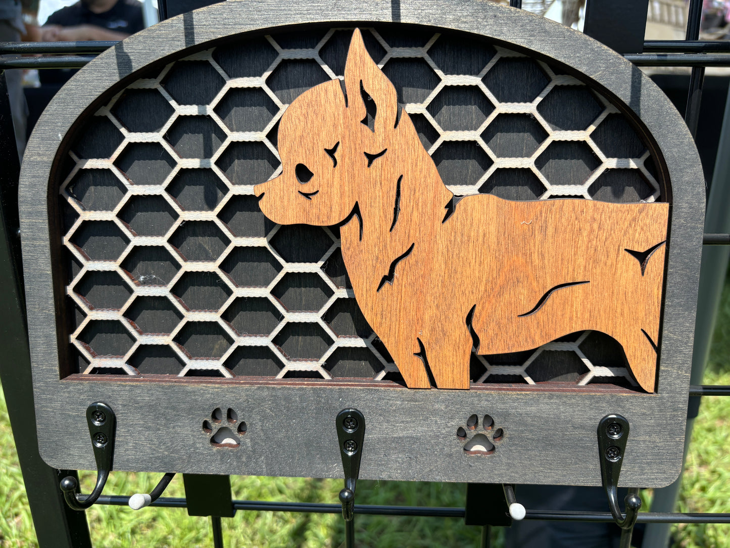 Dog Leash Holder, Choose From 50 Breeds, Personalization Available