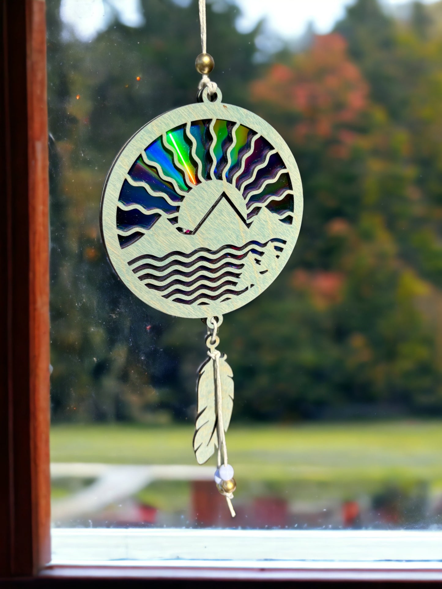 Suncatcher, Mountain Sunrise, Re-purposed DVD/CD