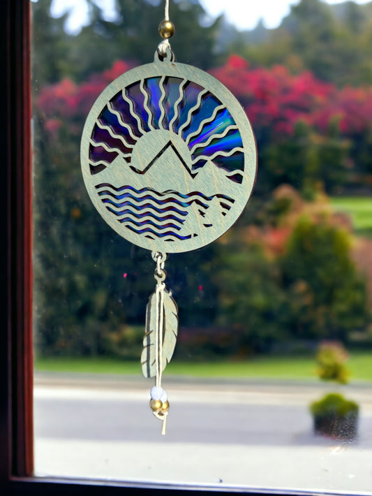 Suncatcher, Mountain Sunrise, Re-purposed DVD/CD