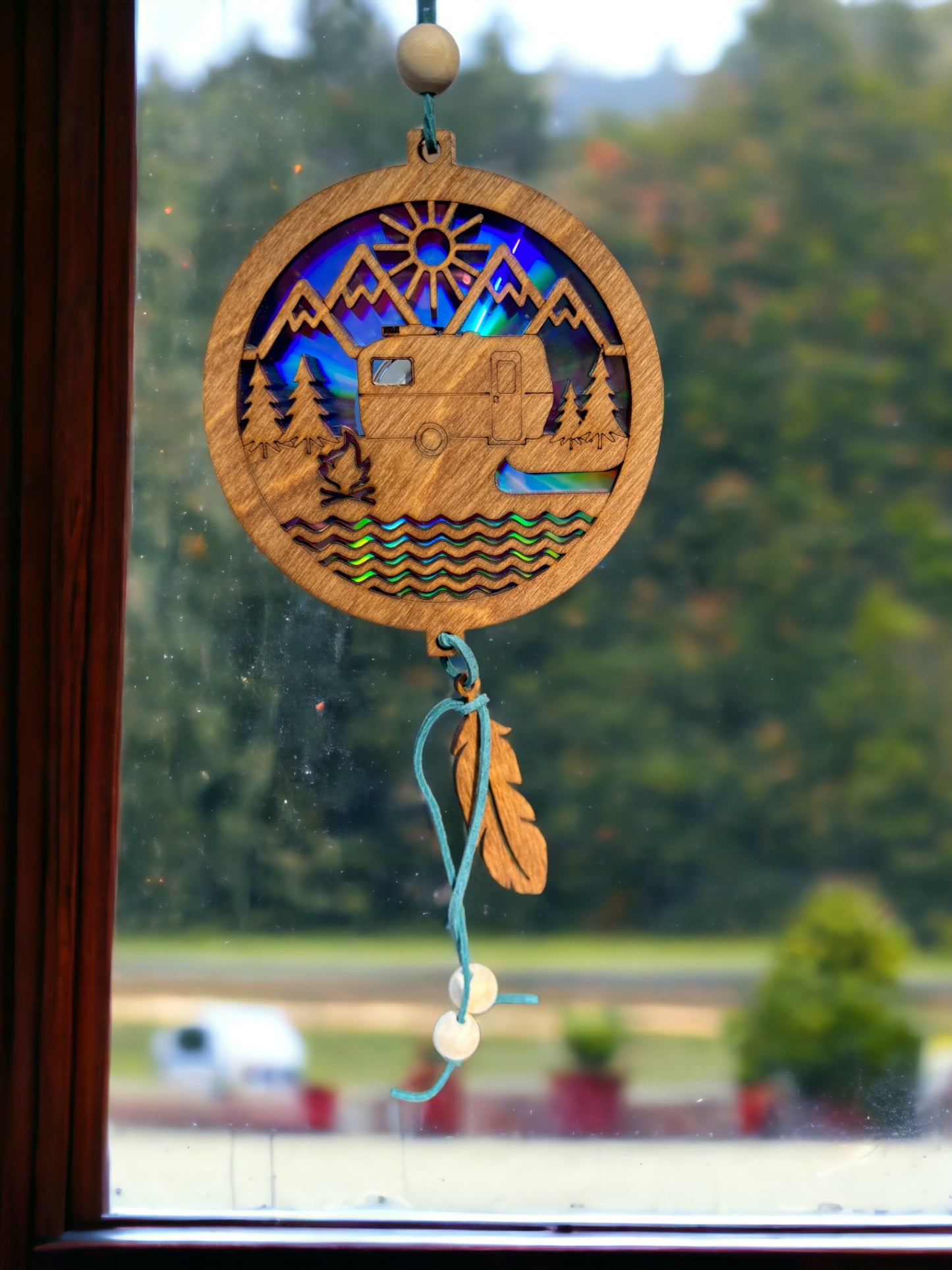 Suncatcher, Camping, Re-purposed DVD/CD