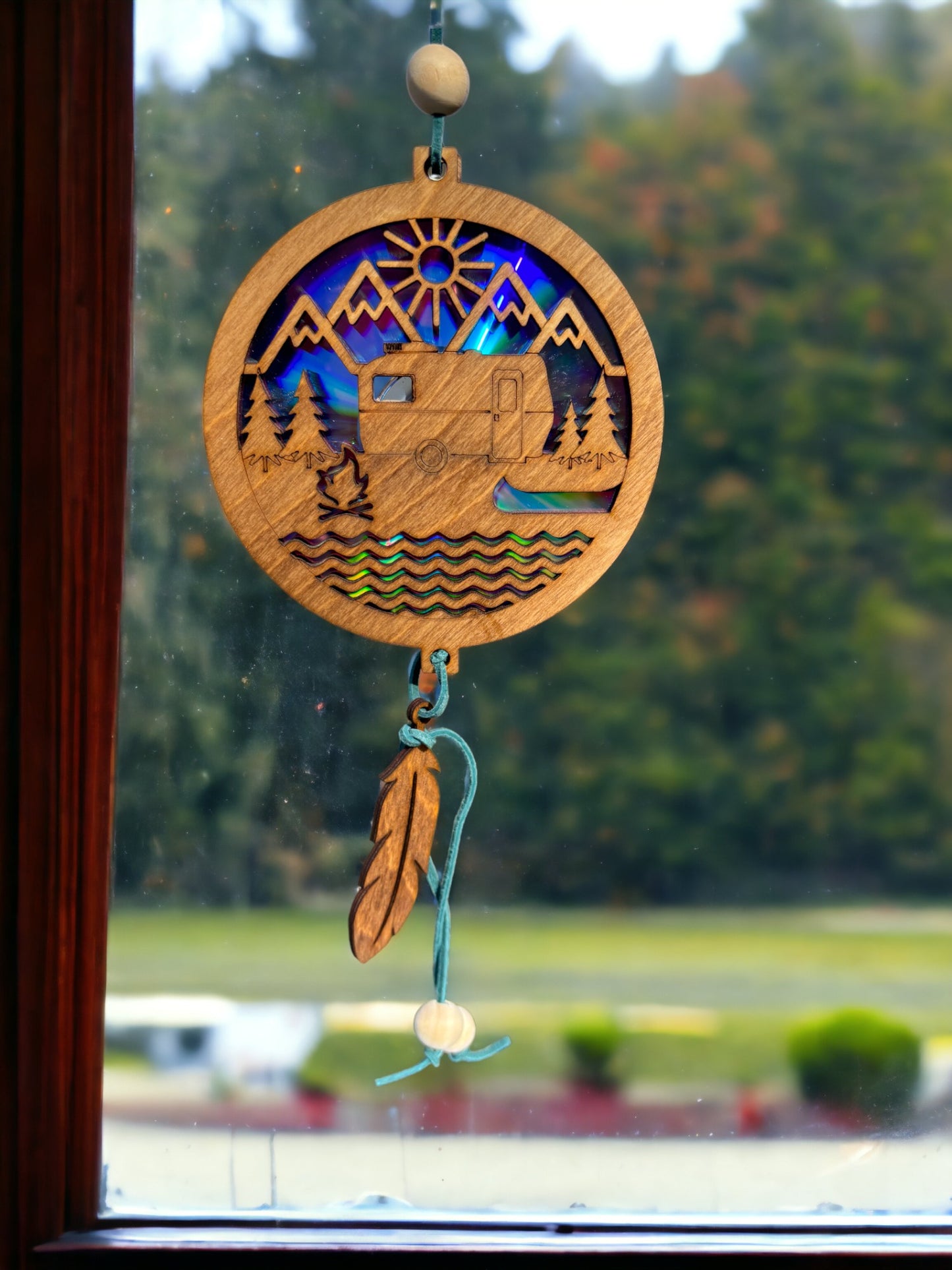 Suncatcher, Camping, Re-purposed DVD/CD