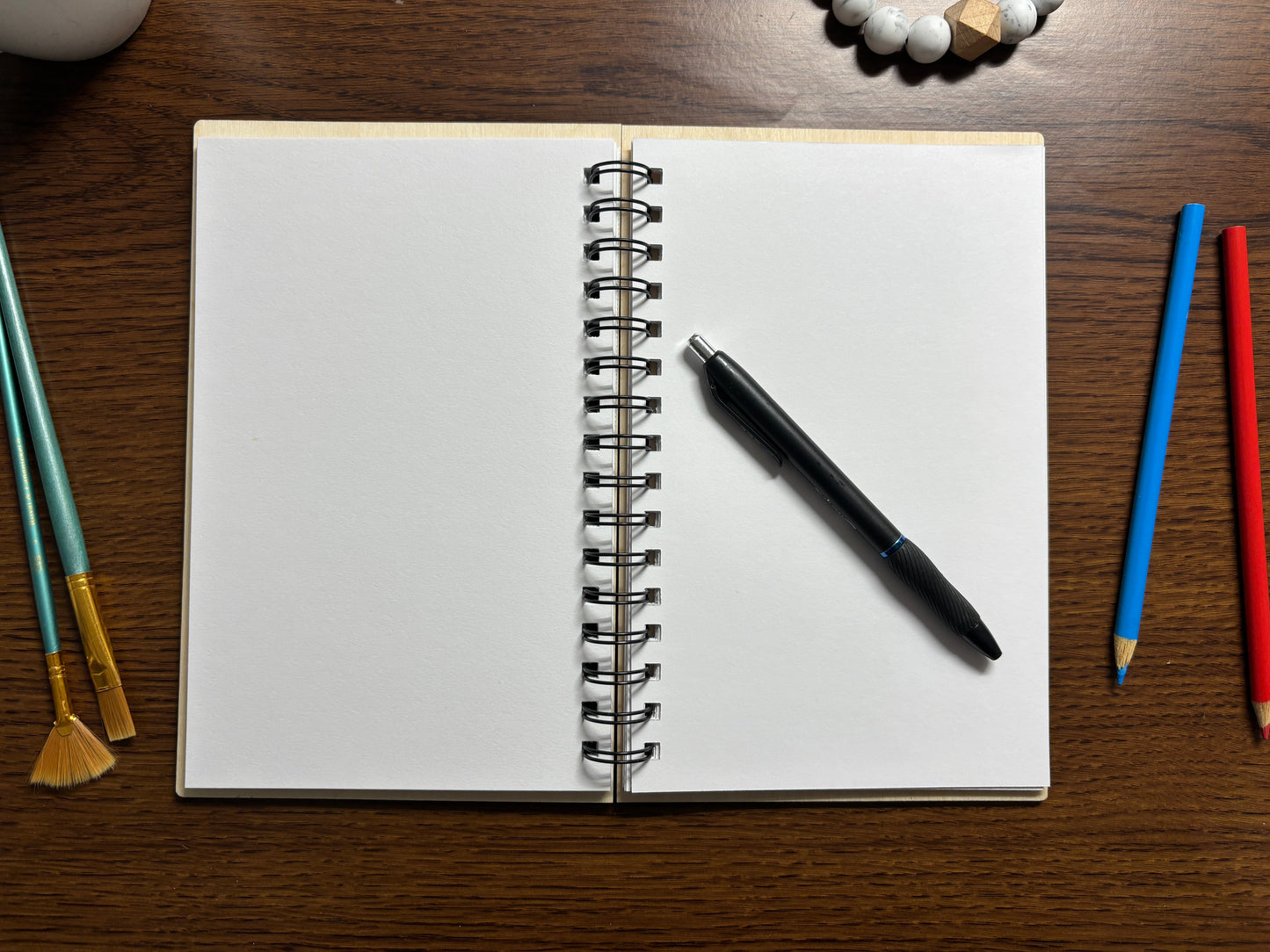 Spiral Notebook, Fox, Premium Sketchbook Paper or Lined Paper, Personalization Available
