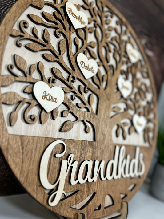 Custom Family Tree Sign – 15" or 18" Round