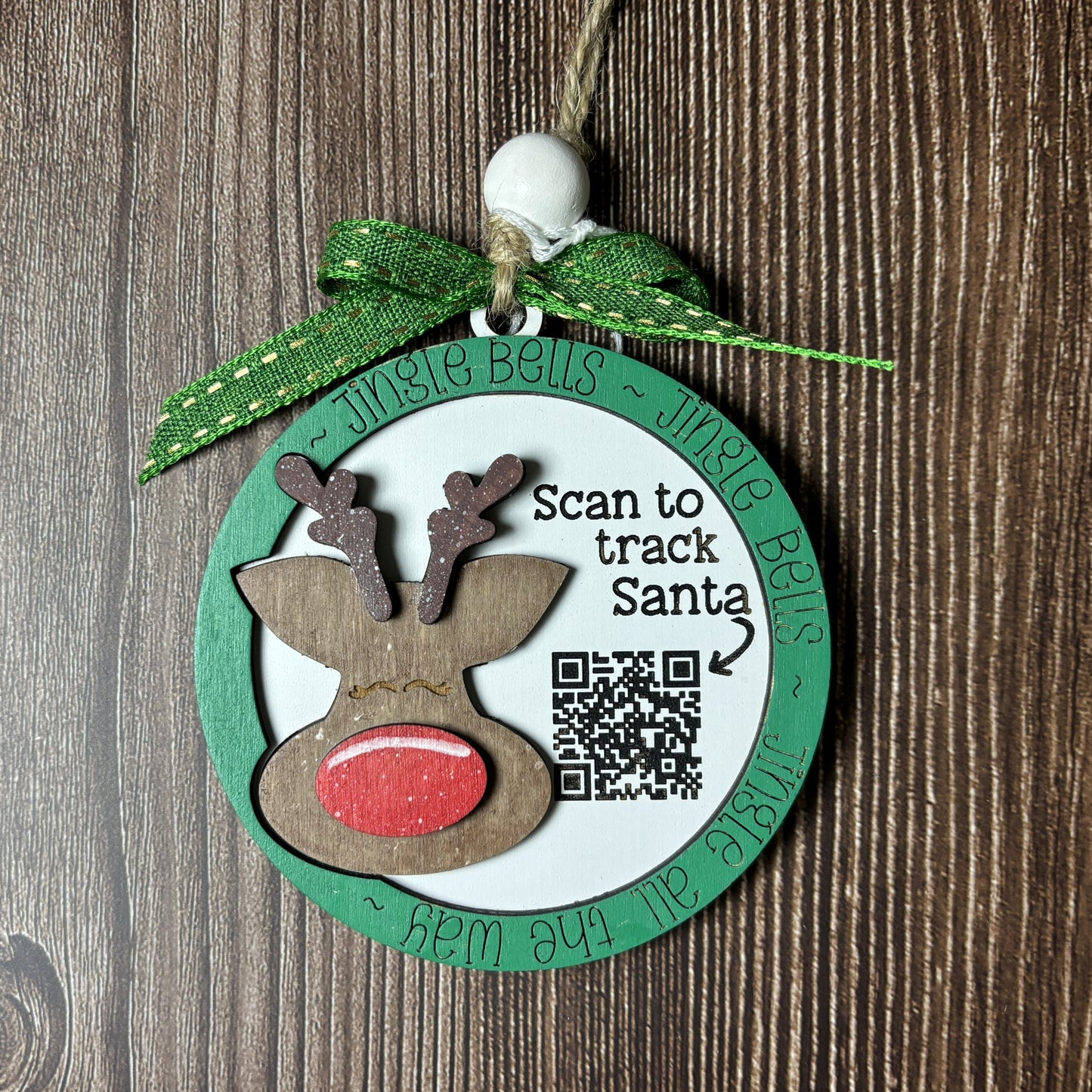 Santa Tracker Ornament - Reindeer