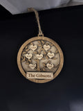Family Tree Ornament with up to 12 Names
