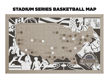 Basketball Stadiums Map