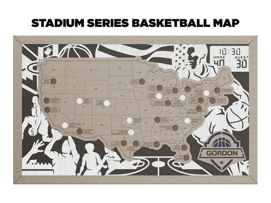 Basketball Stadiums Map
