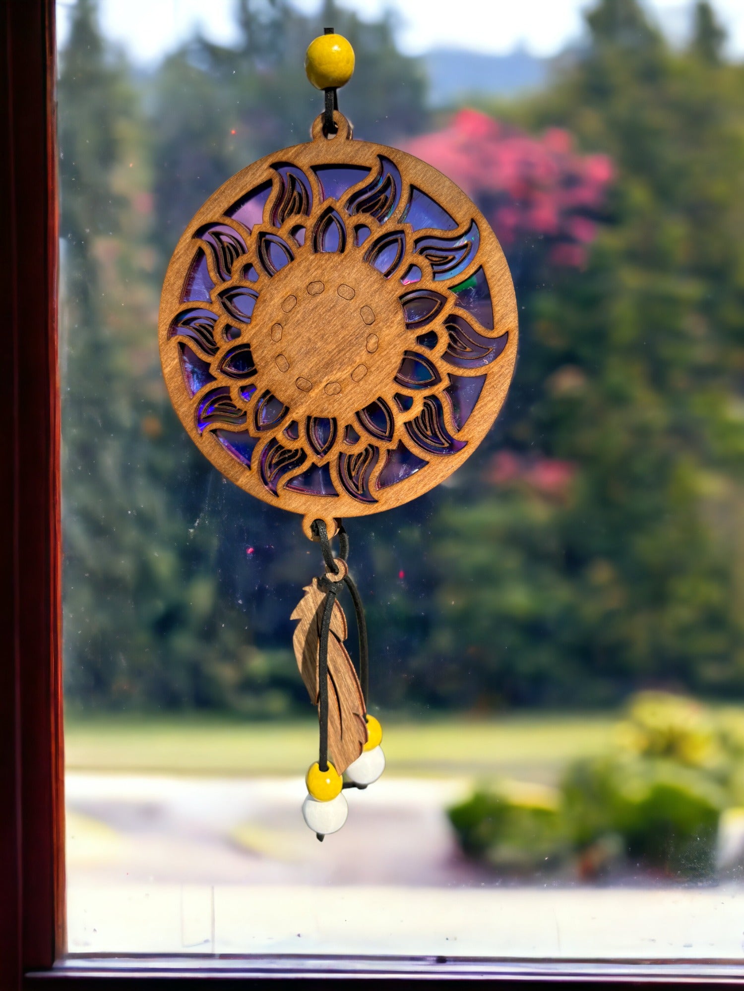 Suncatcher, Sunflower, Re-purposed DVD/CD