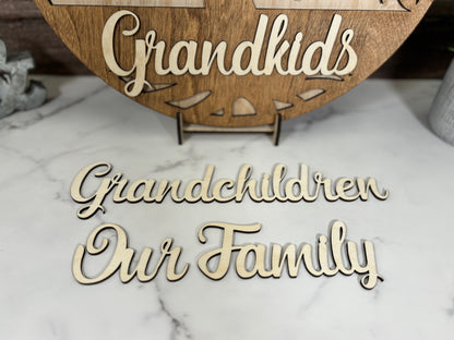 Custom Family Tree Sign – 15" or 18" Round