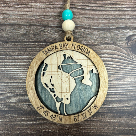 Tampa Bay Map Ornament