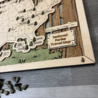 National Parks Travel Map with Story Tag, Tree Trunks, Personalization Available