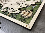 National Parks Travel Map with Story Tag, Forest, Personalization Available