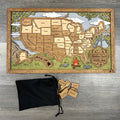 US Travel Map with Story Tag, Camp, Personalization Available