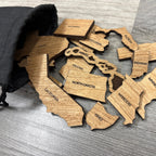 US Travel Map with Story Tag, Flag, Personalization Available