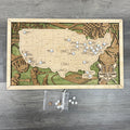 Baseball Stadiums Travel Map with Story Tag - Personalization Available