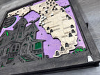 *NEW* LED Haunted Places in Florida Travel Map with Story Tag