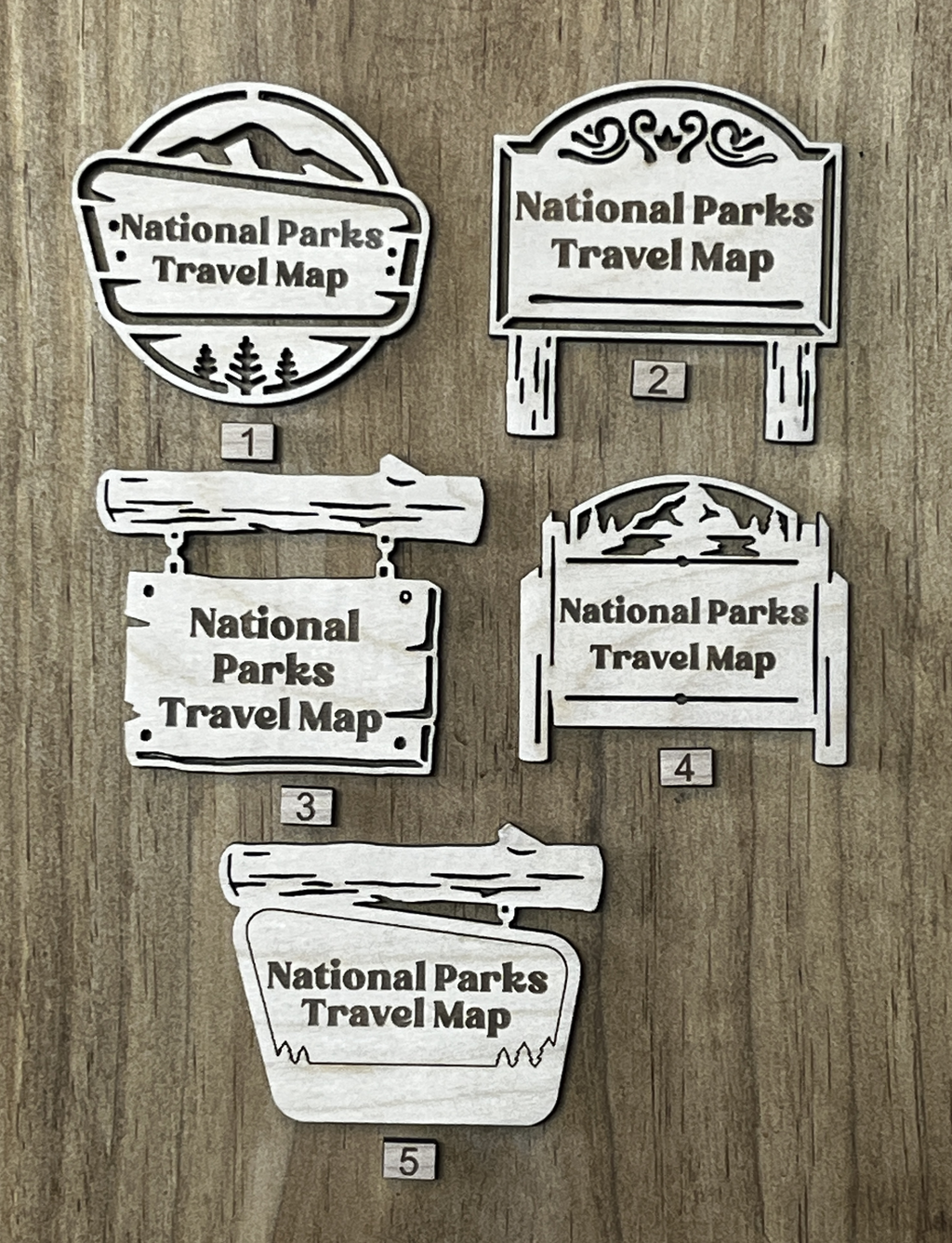 National Parks Travel Map with Story Tag, Flag, Personalization Available