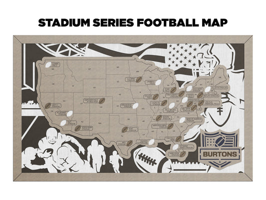 Football Stadiums Map