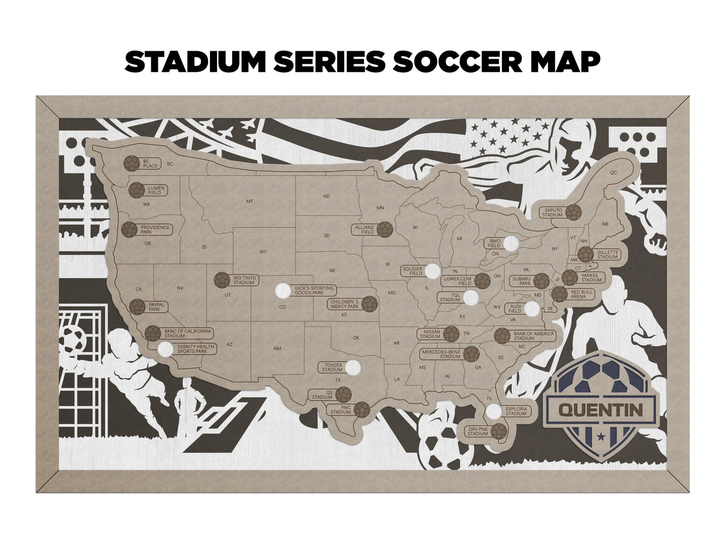 Soccer Stadiums Map